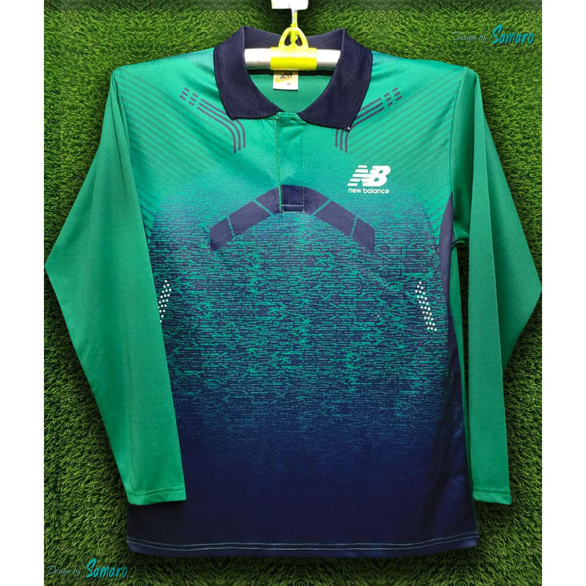 Picture of New Balance Full Sleeve Polo Sports Jersey For Man - Polo T Shirt For Man - Jersey