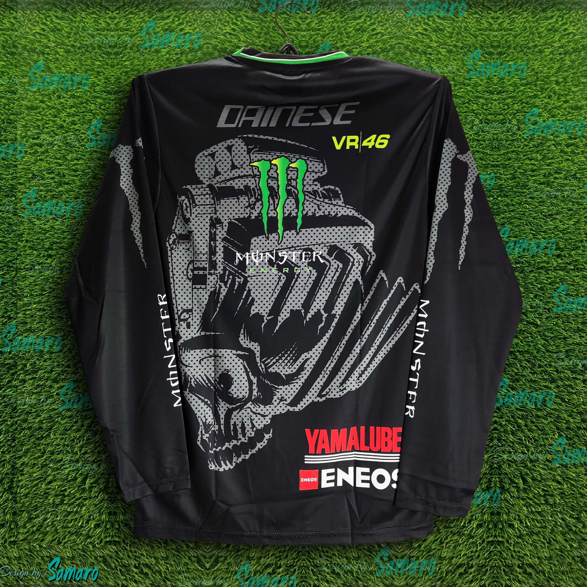 Picture of _Monster 46 Full Sleeve Bike Jersey For Men - 4prt Bike T Shirt - Monster 46 Jersey