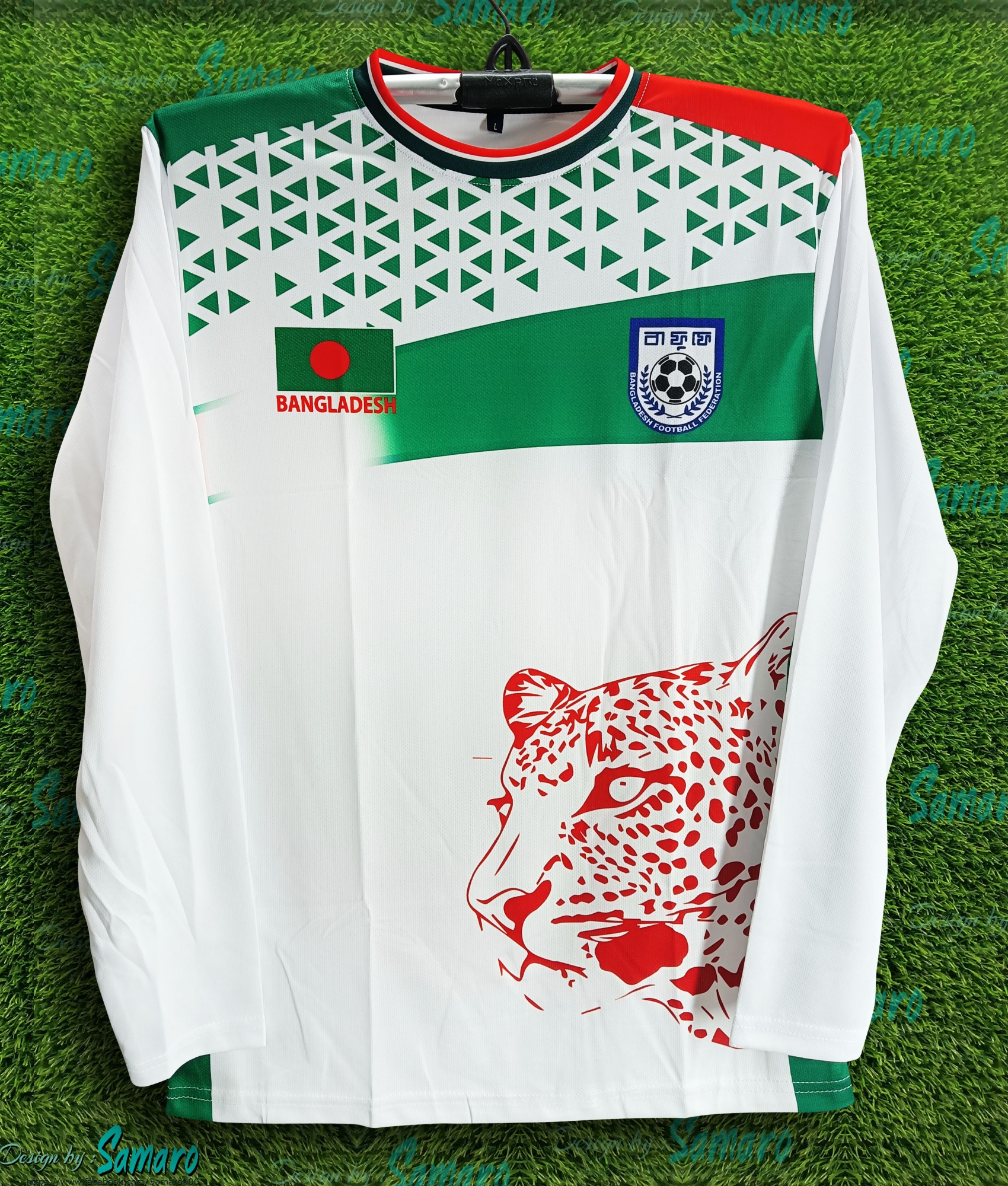 Picture of B-d Football Jersey - Full sleeve Banglades Fan Jersey for Man - Football Jersey