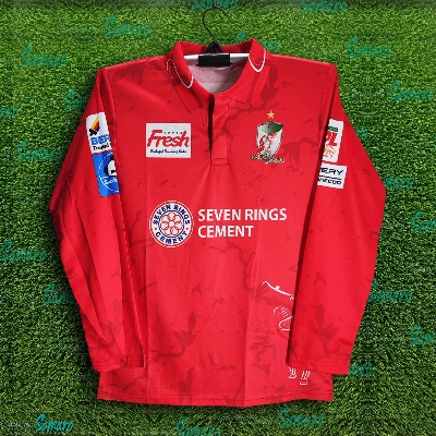 Picture of Fortune Barisal Full Sleeve BPL Polo Cricket Jersey For Man - BPL Long Sleeve Collar T Shirt - Barishal Jersey 2025-26