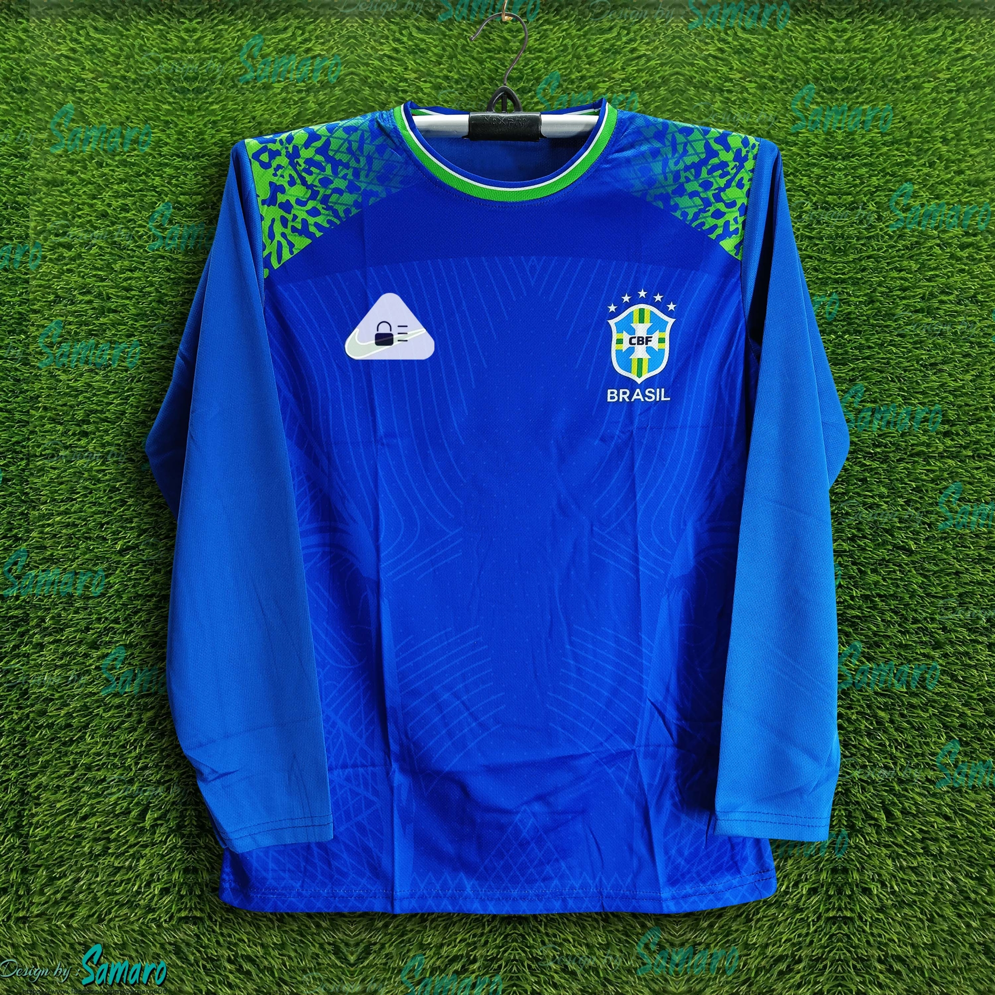 Picture of Brazil Full Sleeve World Cup Jersey For Man - Long Sleeve T Shirt - Brazil Football Jersey 2026
