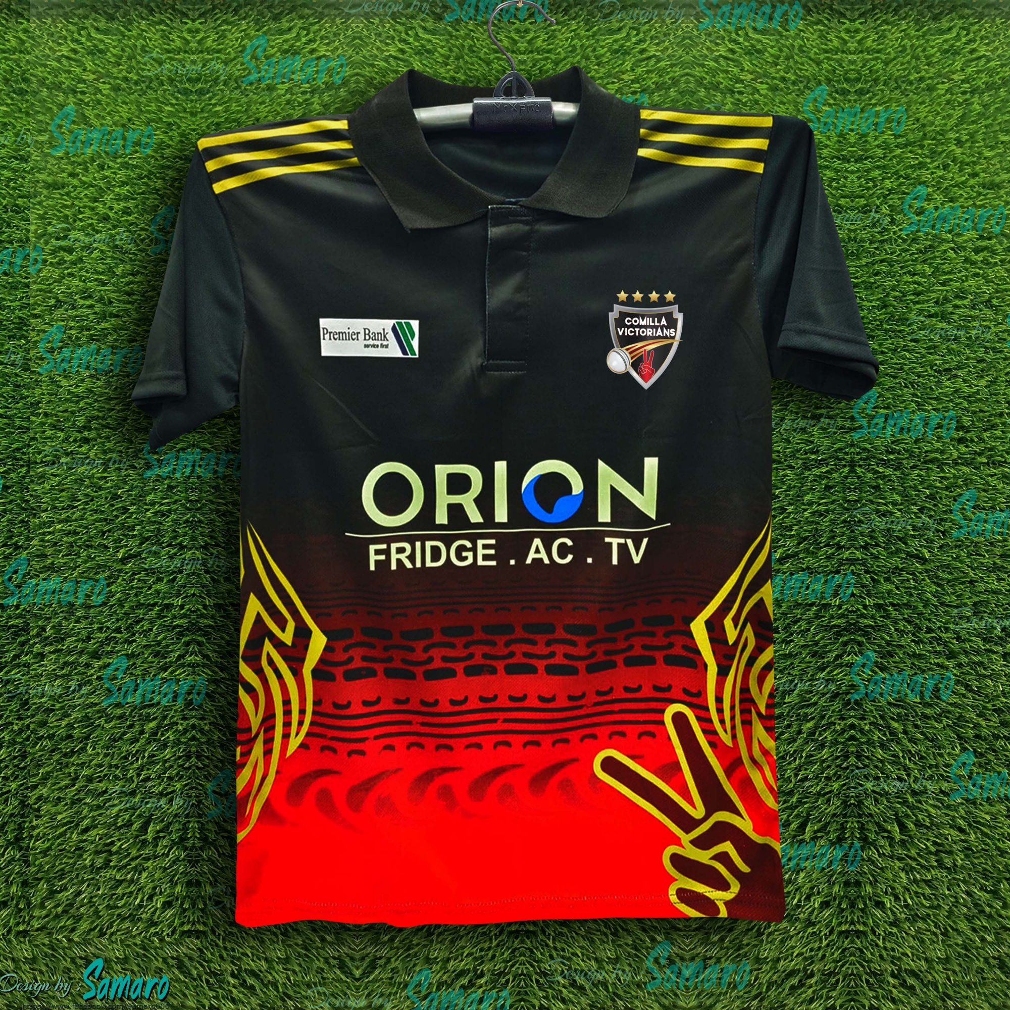 Picture of Cumilla Victorians Short Sleeve Collar Polo BPL Jersey For Man - BPL Cricket Jersey - Comilla Jersey 2024-2025