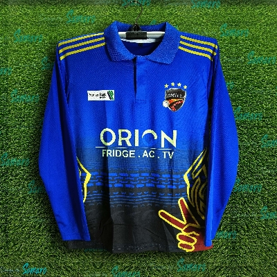 Picture of Cumilla Victorians Full Sleeve Polo PBL Jersey For Man - BPL Cricket Jersey - Comilla Jersey 2024-2025