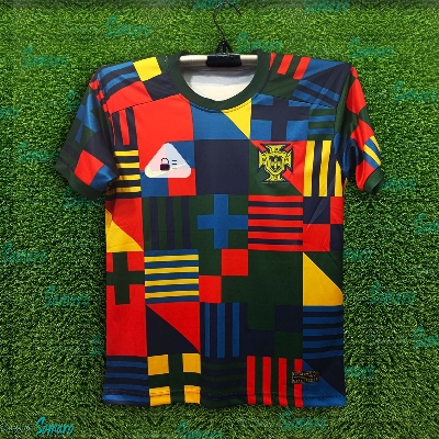 Picture of Portugal Thai Premium Football For Men - Portugal Half Sleeve Jersey - Portugal Football Jersey 2025-2026