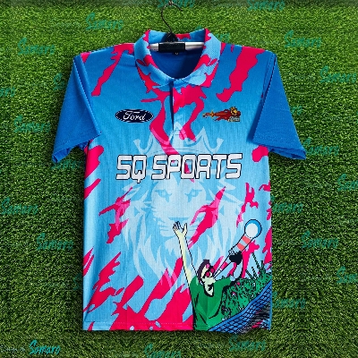 Picture of Chittagong Kings Short Sleeve Polo Cricket Jersey For Man - BPL Half Sleeve T Shirt - Chittagong Jersey 2025-26