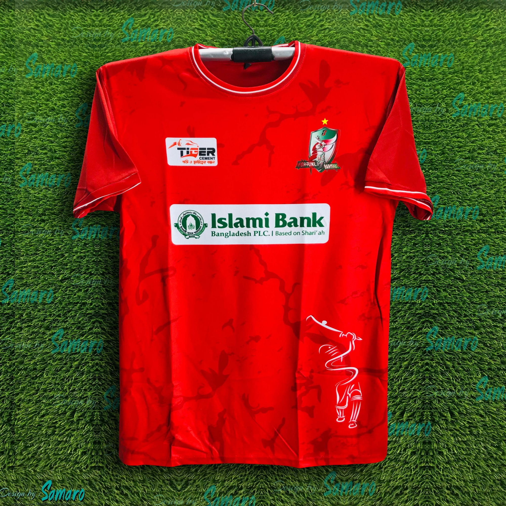 Picture of Fortune Barishal Short Sleeve Cricket Jersey For Man - BPL Jersey - Barishal Jersey 2024-2025