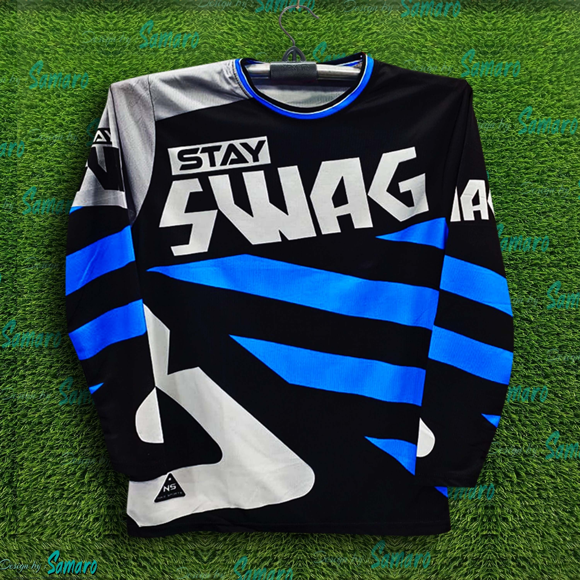 Picture of SWAG Full Sleeve Bike Jersey For Men - Stay SWAG Premium Jersey - SWAG Bike Jersey