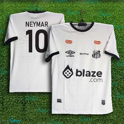 Picture of Santus Short Sleeve Football Jersey For Man - Neymar Jr Half Sleeve T Shirt - Santos Jersey 2025/26
