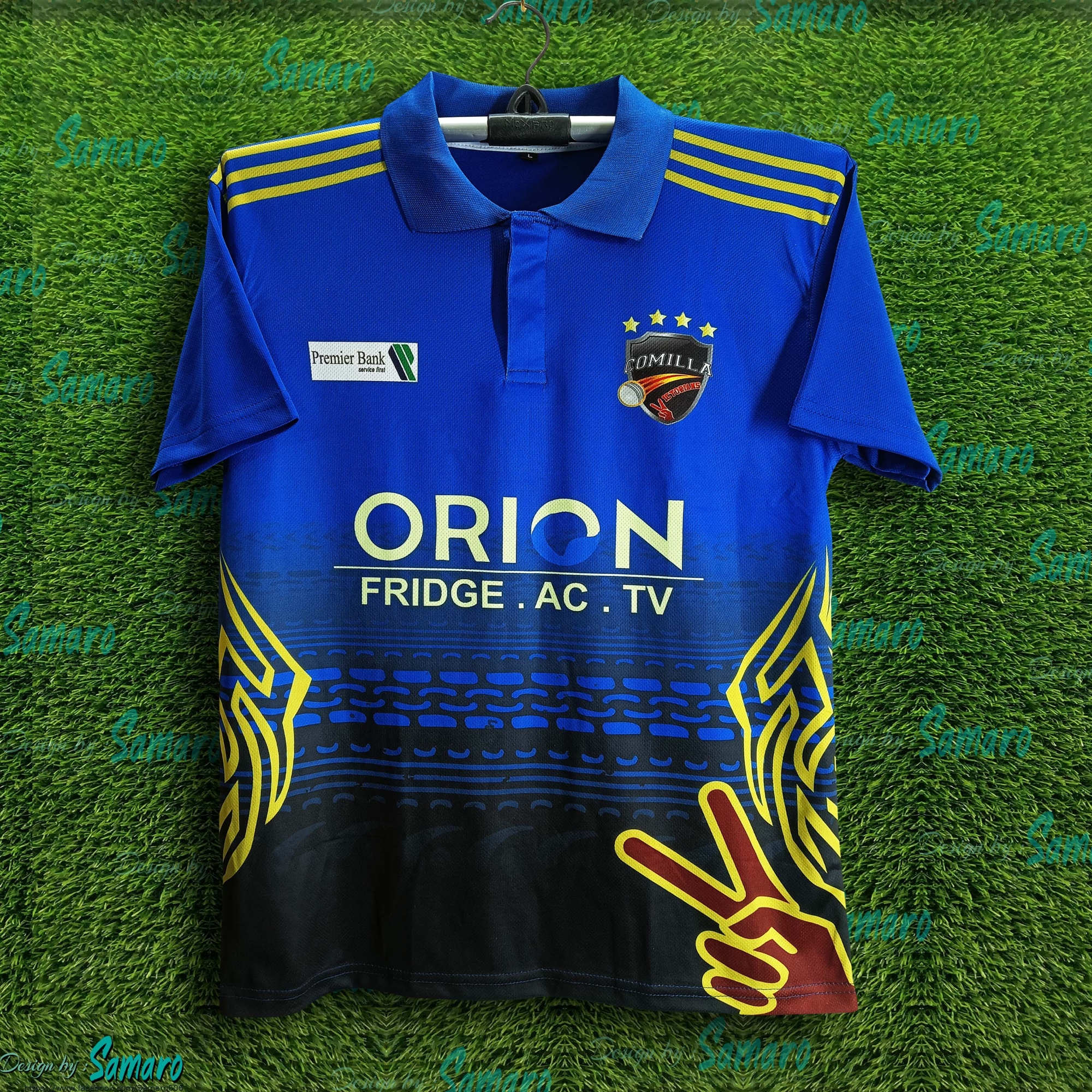 Picture of Comilla Victorians BPL Short Sleeve Polo Cricket Jersey For Man - BPL Polo Jersey - Comilla Jersey 2024-2025
