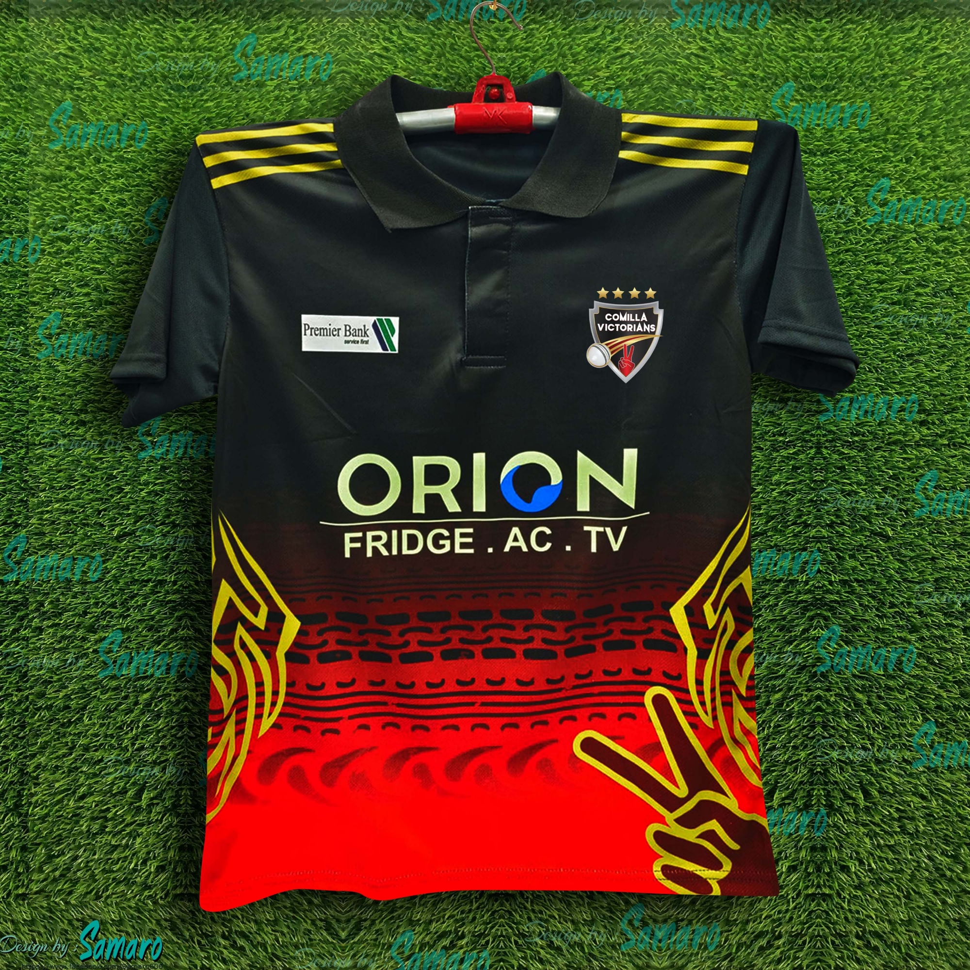 Picture of Comilla Victorians BPL Short Sleeve Polo Cricket Jersey For Man - BPL Polo Jersey - Comilla Jersey 2024-2025