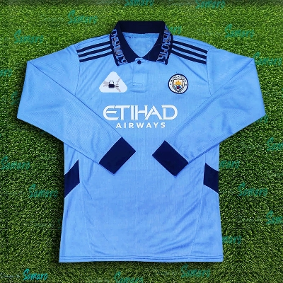 Picture of Manchester City Thai Premium Football Jersey For Men - Long Sleeve Polo Jersey - Manchester City Polo Jersey 2025/26