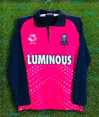 Picture of Rajasthan Royals Full Sleeve Collar Polo IPL Jersey For Men - IPL Polo Jersey - Rajasthan Jersey 2024-2025