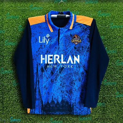 Picture of Dhaka Capaitals Full Sleeve Polo Cricket Jersey For Men - BPL Long Sleeve T Shirt - Dhaka Capaitals Jersey 2025/26