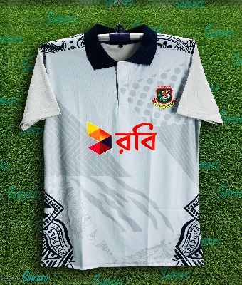 Picture of Bangladesh Short Sleeve Collar Polo Cricket Training Jersey For Men -  Bangladesh Training Jersey 2024 - Bangladesh Cricket Jersey 2024