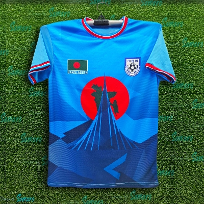 Picture of B-d Short sleeve Football Jersey for Man - Half Sleeve - Banglades Fan Jersey