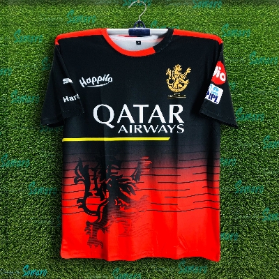 Picture of Royal Challengers Bangalore Premium IPL Jersey For Men - RCB Half Sleeve Jersey - RCB Cricket Jersey 2025/2026
