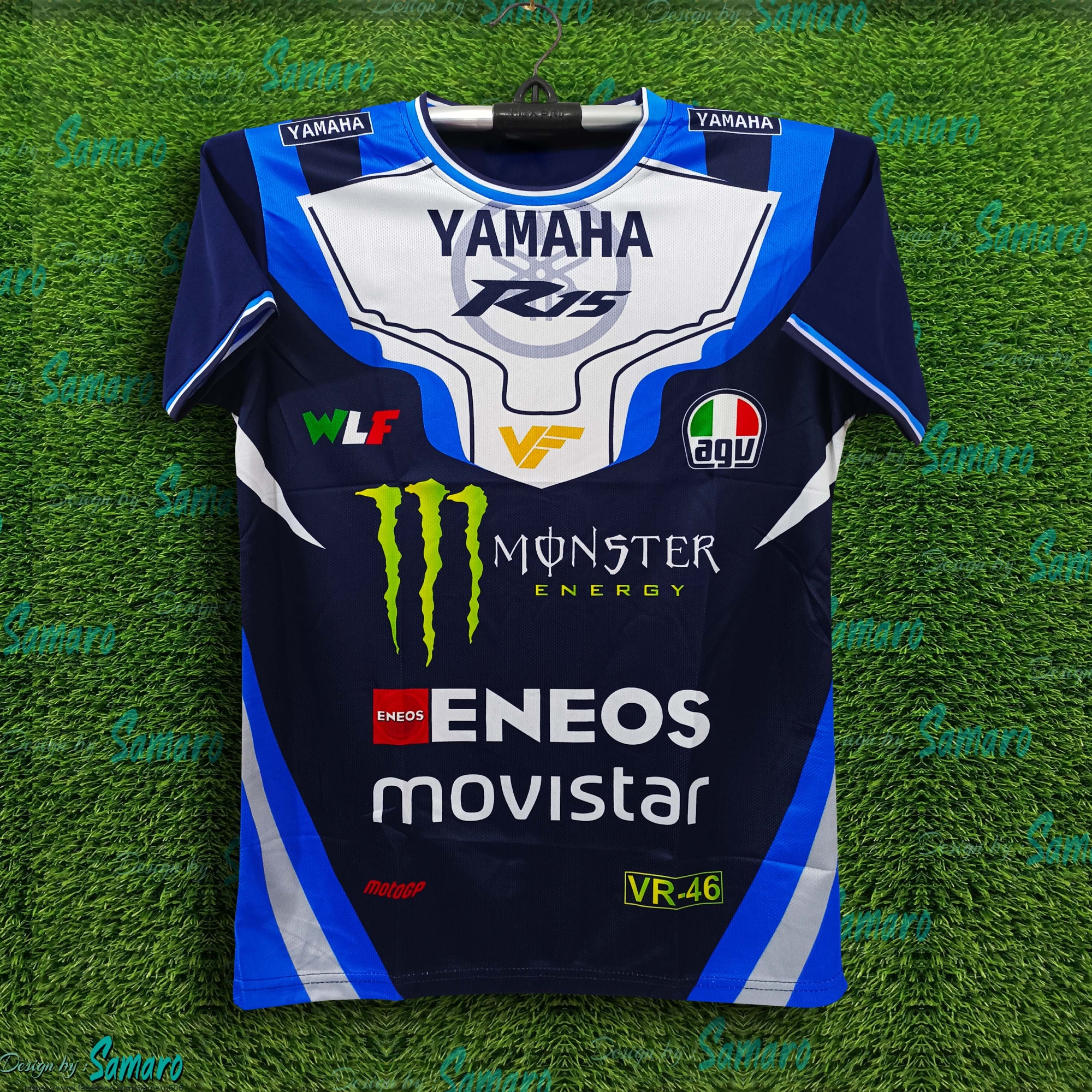 Picture of YAMAHA R15 Short Sleeve Bike Jersey For Men - Monster Jersey - Yamaha Bike Jersey