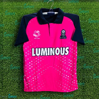 Picture of Rajasthan Royals Shor Sleeve Collar Polo IPL Jersey For Men - IPL Polo Jersey - Rajasthan Jersey 2024-2025