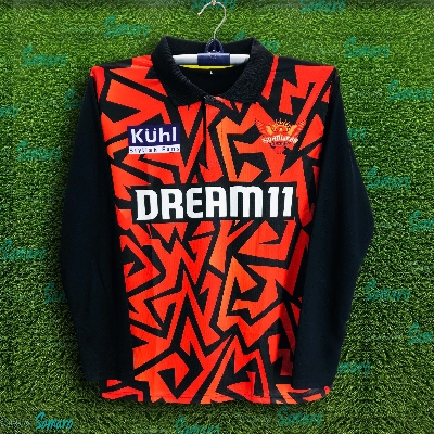 Picture of SunRisers Hyderabad Short sleeve Polo Cricket Jersey For Men - SH Half Sleeve - IPL Jersey - SunRisers Jersey 2025