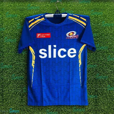 Picture of Mumbai Indians Jersey 2025/2026 Short Sleeve IPL Cricket Jersey For Men - MI IPL Jersey - Mumbai Cricket Jersey 2025