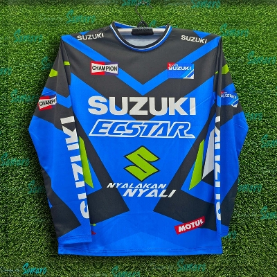 Picture of Suzuki Full Sleeve Bike Jersey For Men - Ecster Bike Jersey - Suzuki Bike Jersey