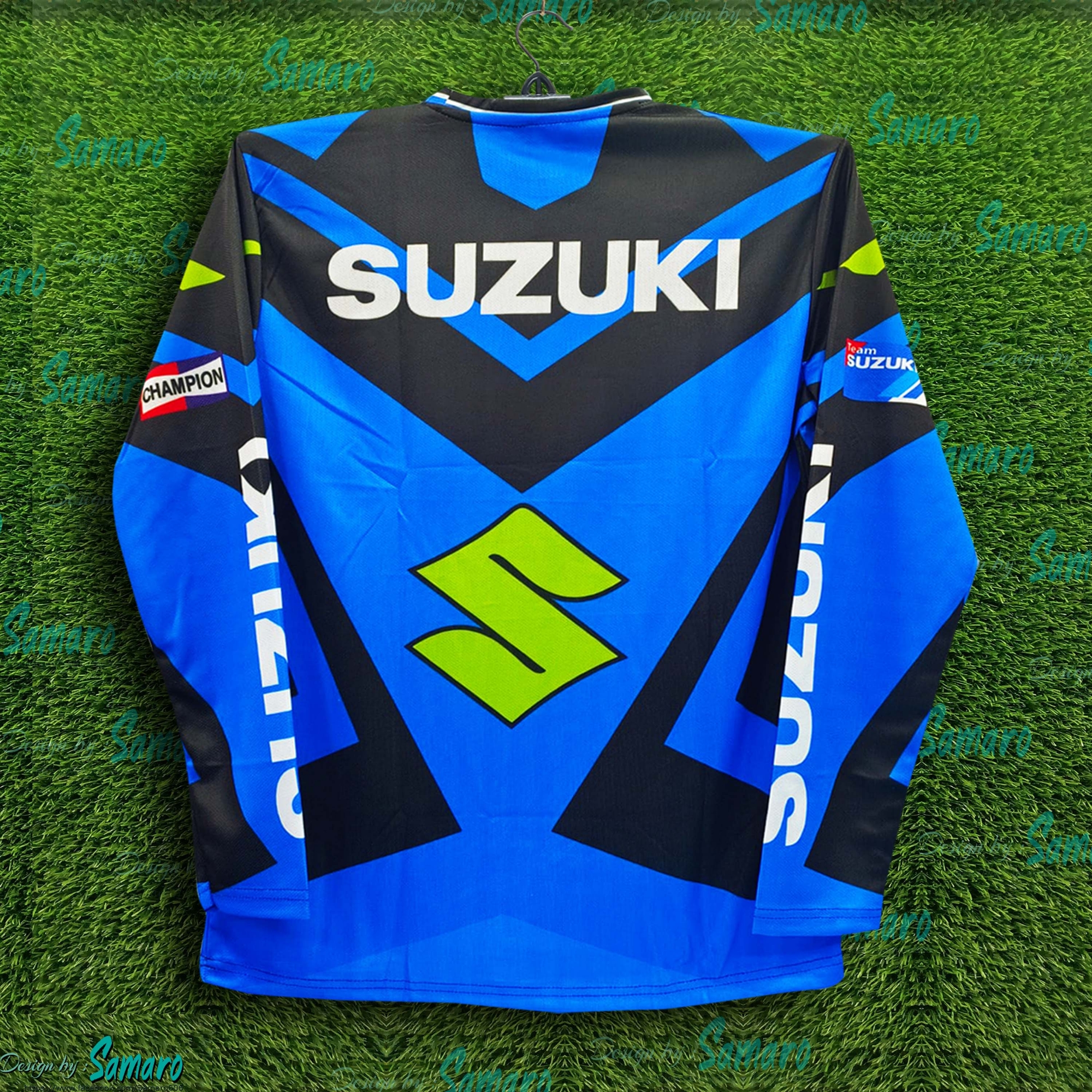 Picture of Suzuki Full Sleeve Bike Jersey For Men - Ecster Bike Jersey - Suzuki Bike Jersey