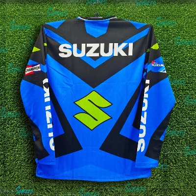 Picture of Suzuki Full Sleeve Bike Jersey For Men - Ecster Bike Jersey - Suzuki Bike Jersey