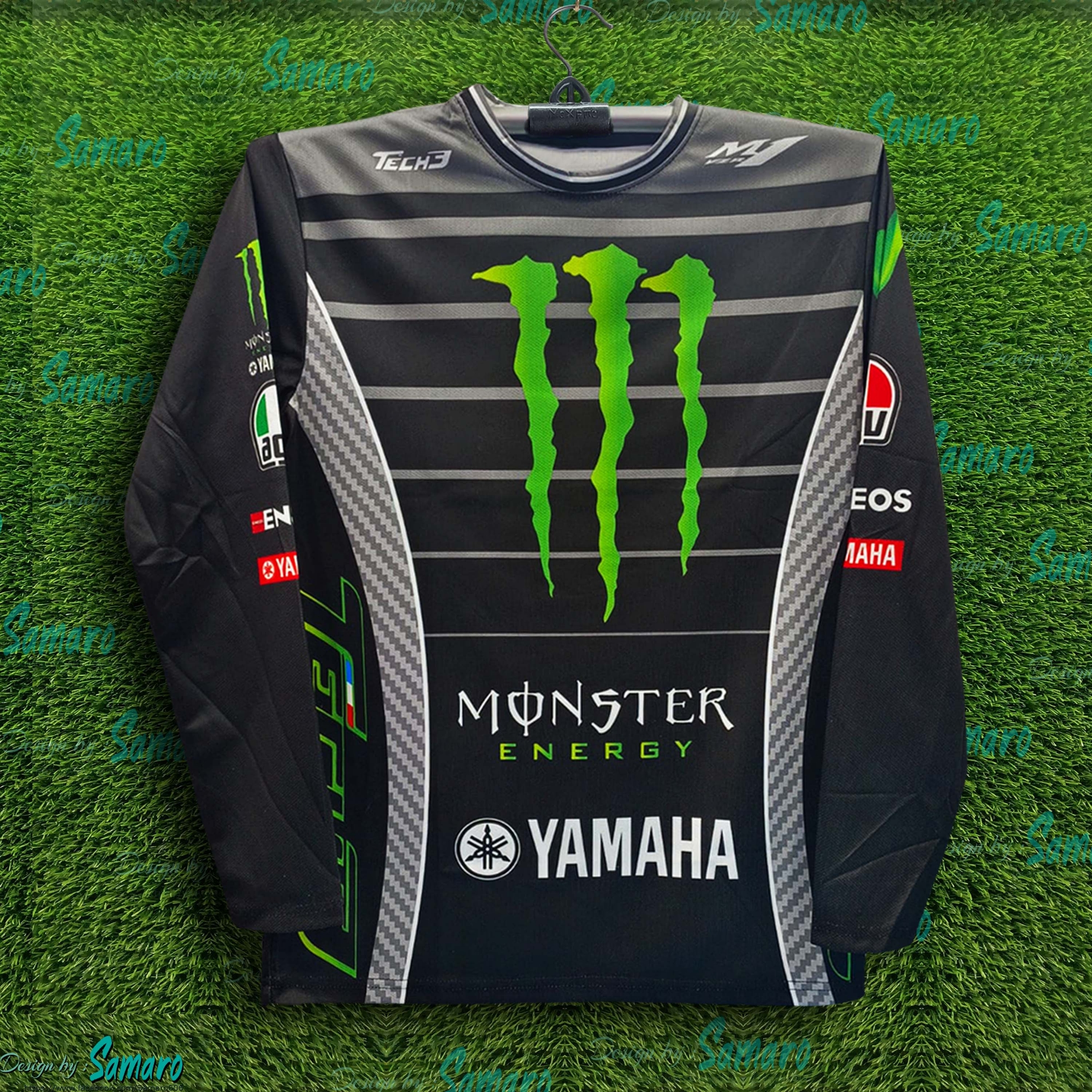 Picture of YAMAHA Monster Full Sleeve Bike Jersey - Monster Bike Jersey- Yamaha Bike Jersey