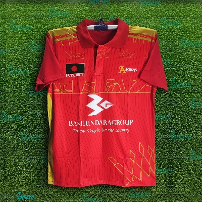 Picture of Bashundhara Kings Short Sleeve Collar Football Jersey For Man - Half Sleeve Polo T Shirt - Bashundhara Jersey 2025-26