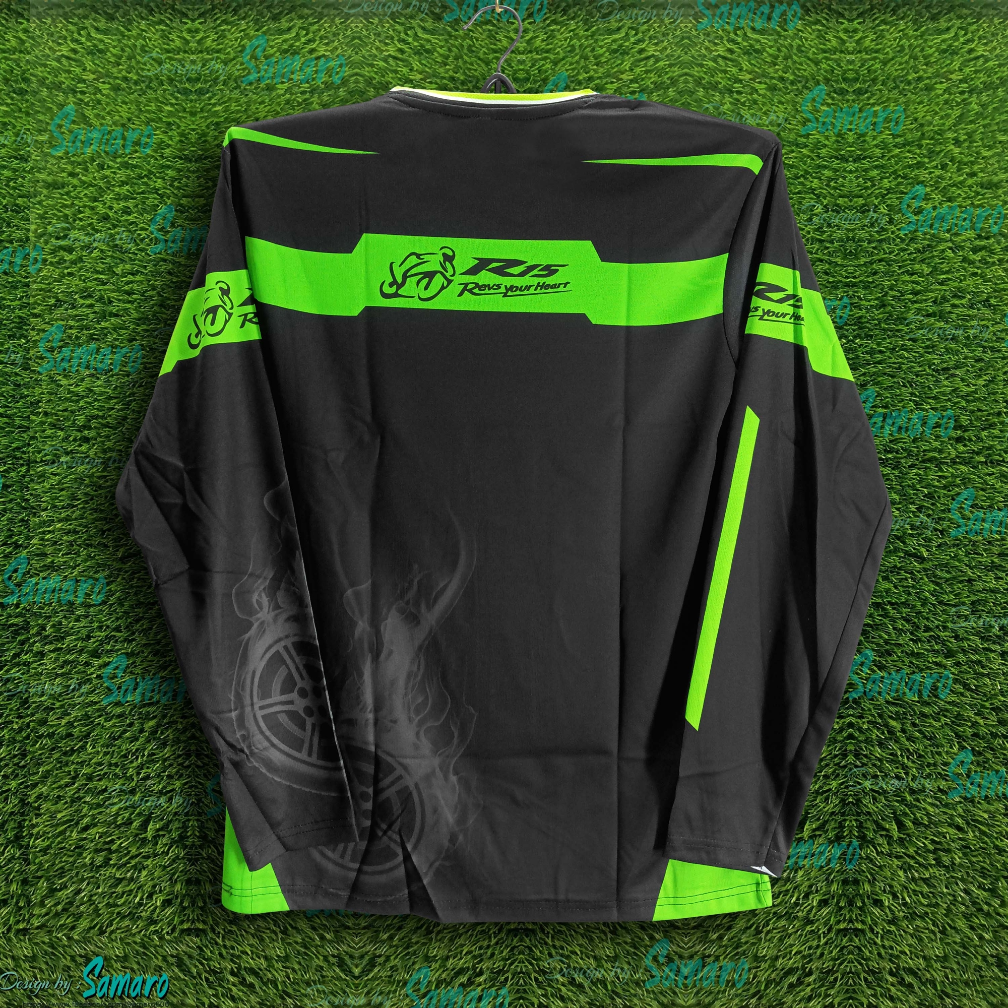 Picture of Yahama R15 Full Sleeve Bike Jersey For Man - Bike T shirt for Men - Yahama  R15 Bike Jersey