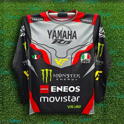 Picture of Yamaha R15 Full Sleeve Bike Jersey For Men - Eneso Jersey - Yamaha Bike Jersey