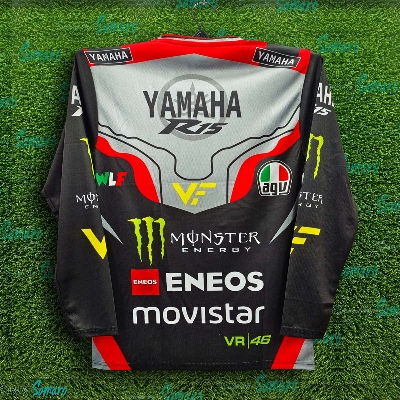 Picture of Yamaha R15 Full Sleeve Bike Jersey For Men - Eneso Jersey - Yamaha Bike Jersey