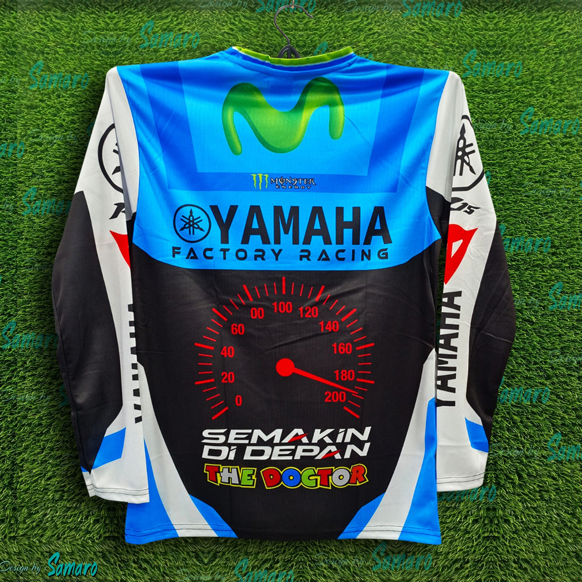 Picture of Yamaha R15 Full Sleeve Bike Jersey For Men - Eneso Jersey - Yamaha Bike Jersey