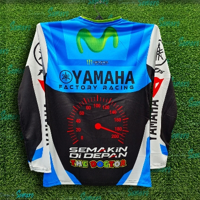 Picture of Yamaha R15 Full Sleeve Bike Jersey For Men - Eneso Jersey - Yamaha Bike Jersey