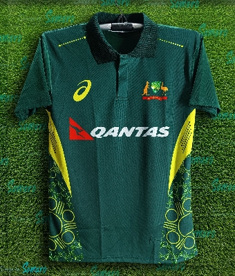 Picture of Australia Short Sleeve Jersey For Man - Australia Polo Cricket Jersey