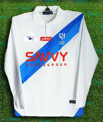 Picture of Al Hilal Jersey - Full Sleeve Collar al-hilal Jersey for Man - Football Jersey