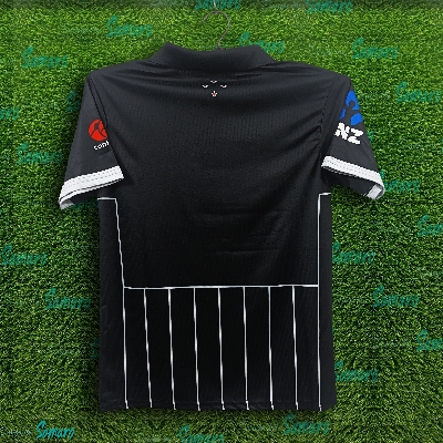 Picture of New Zealand World Cup Jersey - Short Sleeve Collar Polo Cricket Jersey For Men - New Zealand Jersey 2024-2025