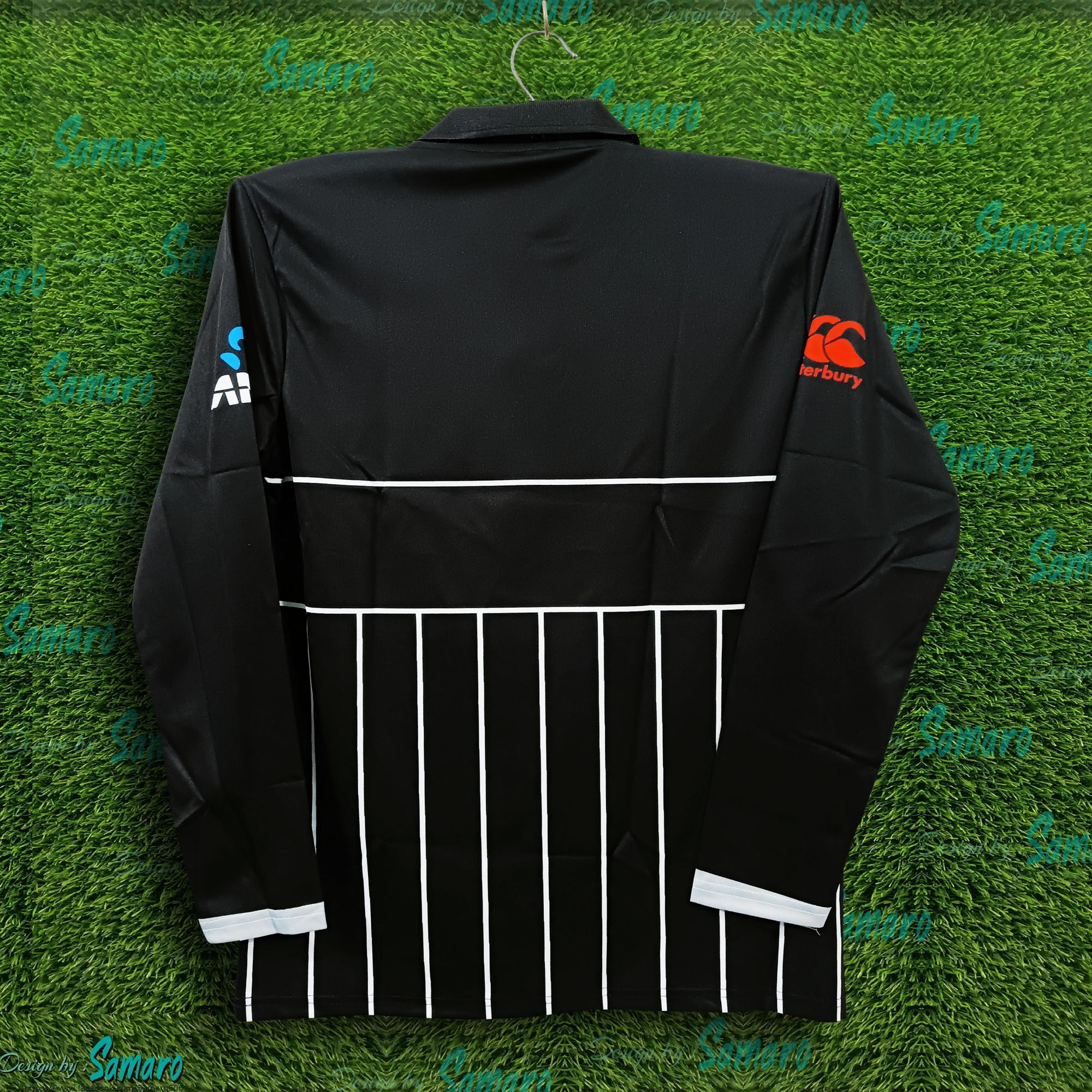 Picture of New Zealand World Cup Jersey - Full Sleeve Collar Polo Cricket Jersey For Men - New Zealand Jersey 2024-2025