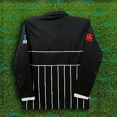 Picture of New Zealand World Cup Jersey - Full Sleeve Collar Polo Cricket Jersey For Men - New Zealand Jersey 2024-2025