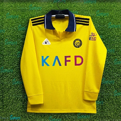 Picture of Al-Nassr Full sleeve Polo Jersey 2025/2026 Thai Premium Football Jersey For Men - Long Sleeve Polo - Al Nassr Football Jersey 2025