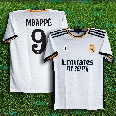 Picture of Real Madrid Jersey 2025/26 - Mbappe 9 Football Jersey For Men - Real Madrid Jersey