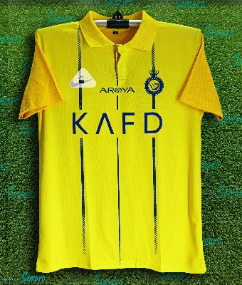 Picture of Al-Nassr Jersey 2023/24 - Short Sleeve Collar al-nassr for Man - Football Jersey