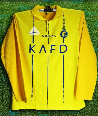 Picture of Al-Nassr Jersey 2023/24 - Full Sleeve Collar al-nassr for Man - Football Jersey