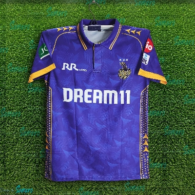 Picture of Kolkata Knight Riders Premium Jersey For Men - KKR Half Sleeve Polo IPL Jersey - Kolkata Cricket Jersey 2025/2026