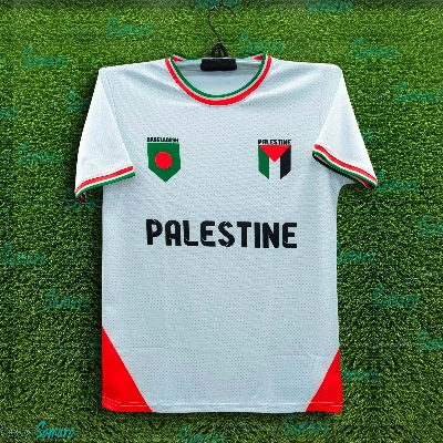 Picture of Palestine Short Sleeve Football Jersey For Men - Half Sleeve T Shirt - Palestine Football Jersey
