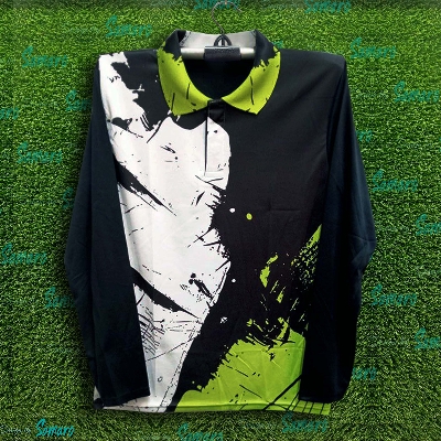 Picture of Stylish and Comfortable Full Sleeve Collar Polo Jersey For Men - Polo T Shirt For Men - Polo Jersey