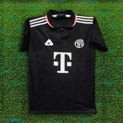 Picture of Bayern Munich Jersey 2025/26 Thai Premium Football Jersey For Man - Half Sleeve Collar Polo - Bayern Fooball Jersey 2025