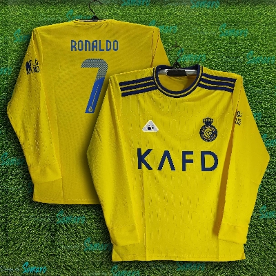Picture of Ronaldo 7 Full Sleeve 2025/2026 Thai Premium Football Jersey For Man - Long Sleeve - Al Nassr Jersey 2025/26