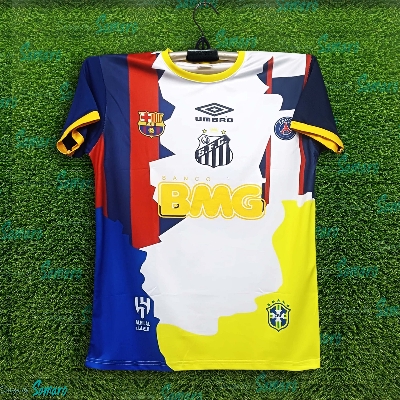 Picture of Neymar Short Sleeve Football Jersey For Man - Half Sleeve T Shirt - Brazil Football Jersey 2025