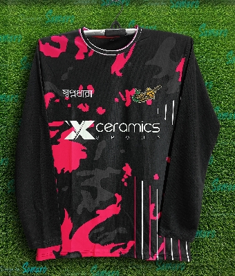 Picture of BPL Strikers Training Jersey 2024 - Full Sleeve BPL Cricket For Man - BPL Jersey 2024